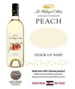 peach wine display pricer