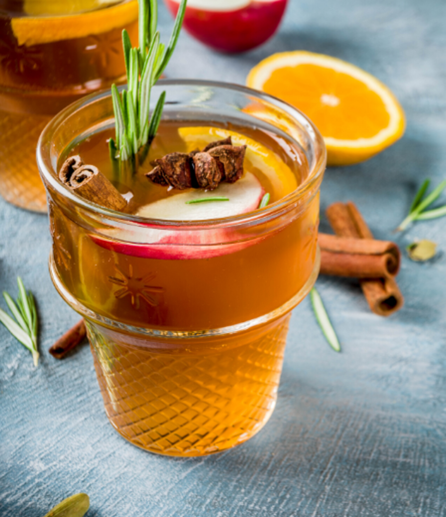 hot apple blossom beverage